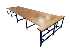 Plywood cutting table