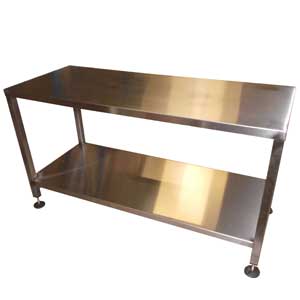 Industrial stainless steel workbench