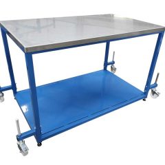 Stainless top mobile bench