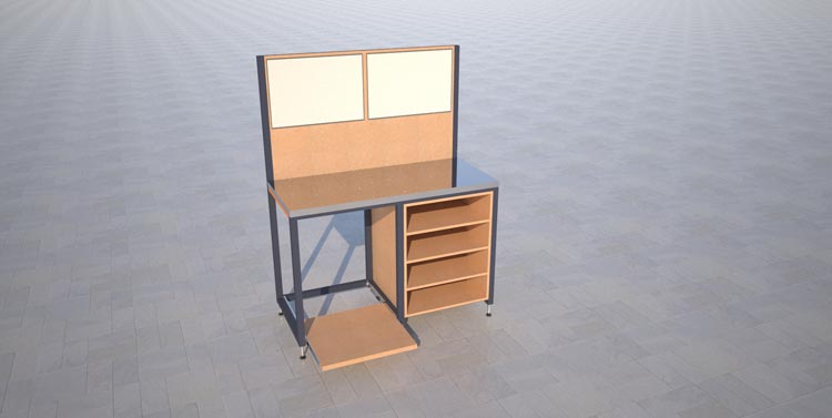 Warehouse Workstation Render