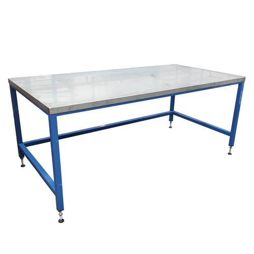 Stainless steel topped workbench
