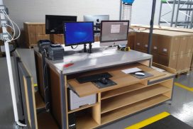 Goods out bench for video technology manufacturer